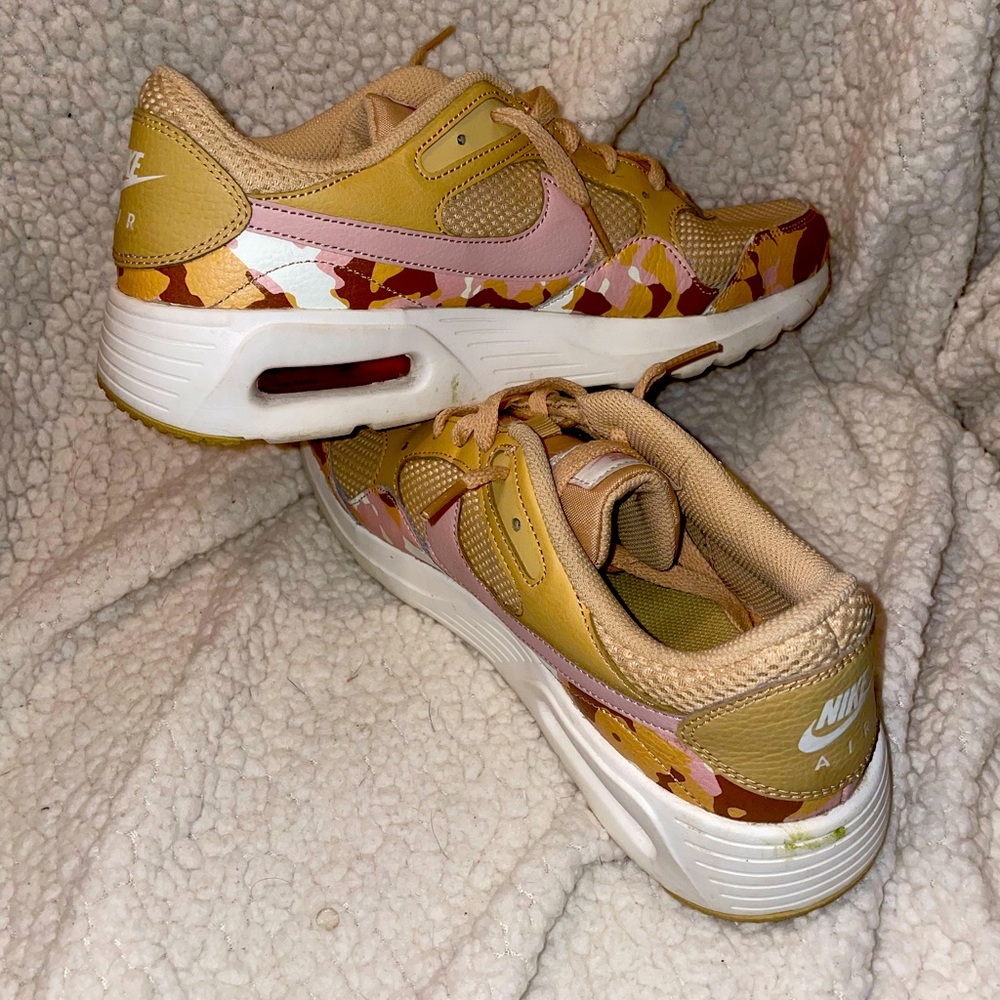nike air max sesame pink camo shoes
